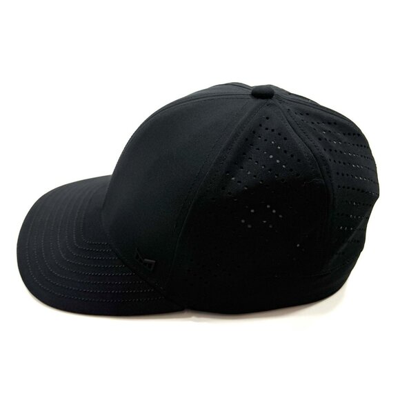 Melin MFLX Hydro Hat Water Repellent Black Performance Fitted Cap Mens 56cm - Picture 3 of 15